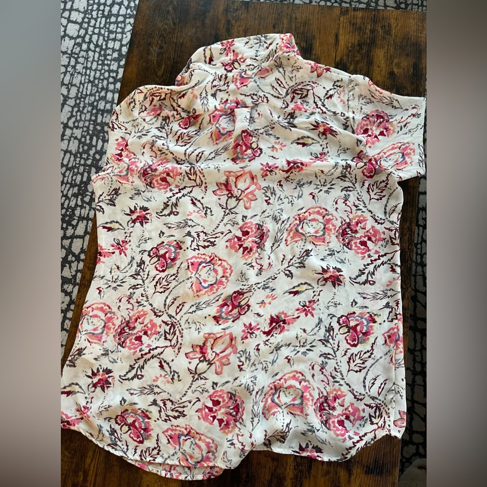 Patterned Br Button Down Blouse - image 2